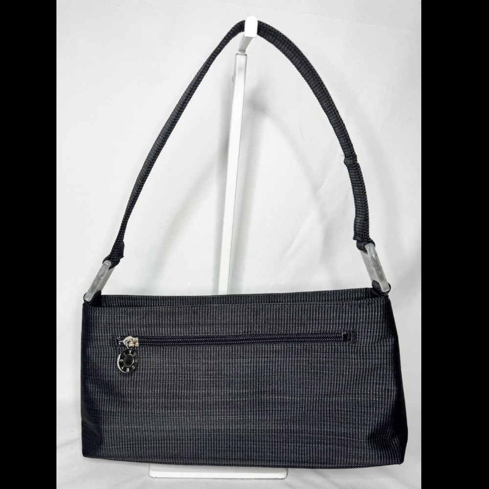 Givenchy Black Houndstooth Canvas Shoulder Bag. With COA!